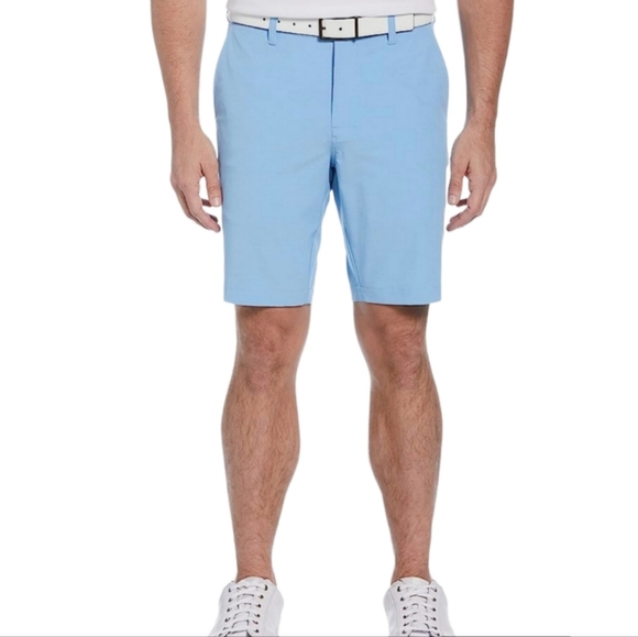 PGA Tour Other - Men's PGA Tour Light Blue Heather Blue Flat Front Golf Shorts Size 32